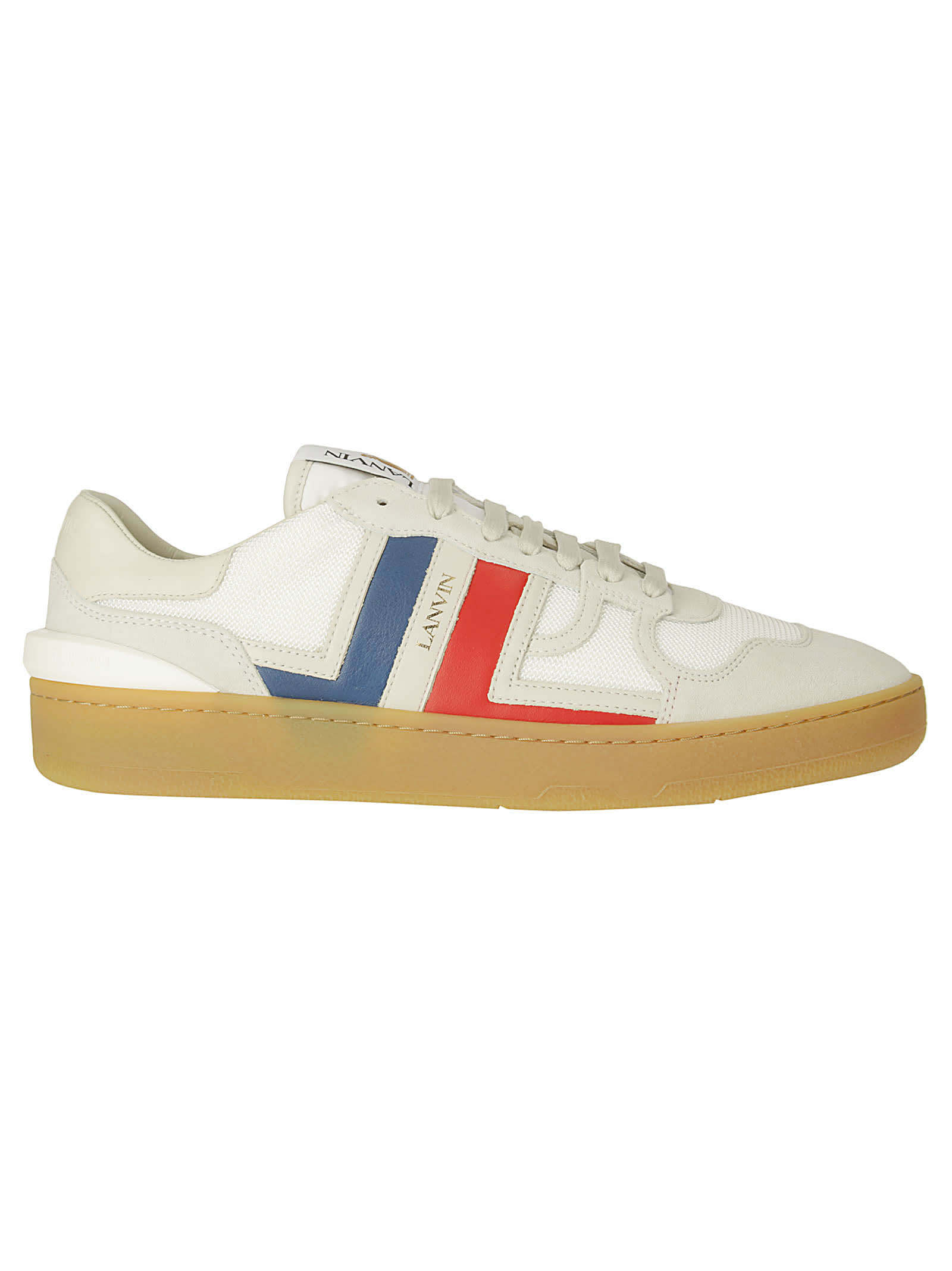 Shop Lanvin Clay Low Top Sneakers In White/multicolour