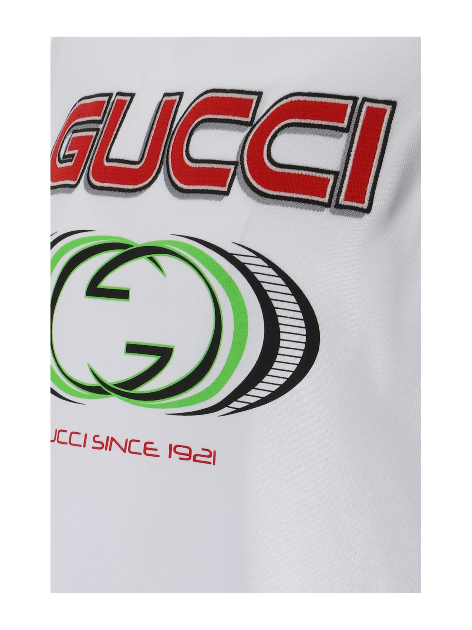 Shop Gucci Long Sleeve Jersey In White