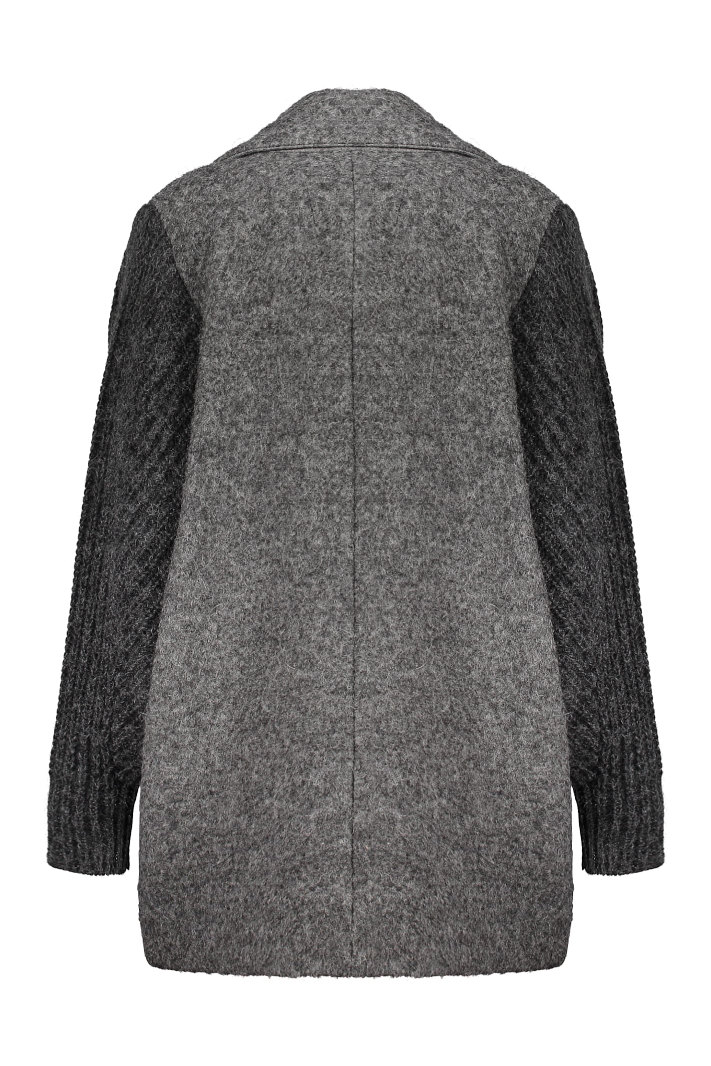 Fabiana Filippi Double-breasted Coat In Grey