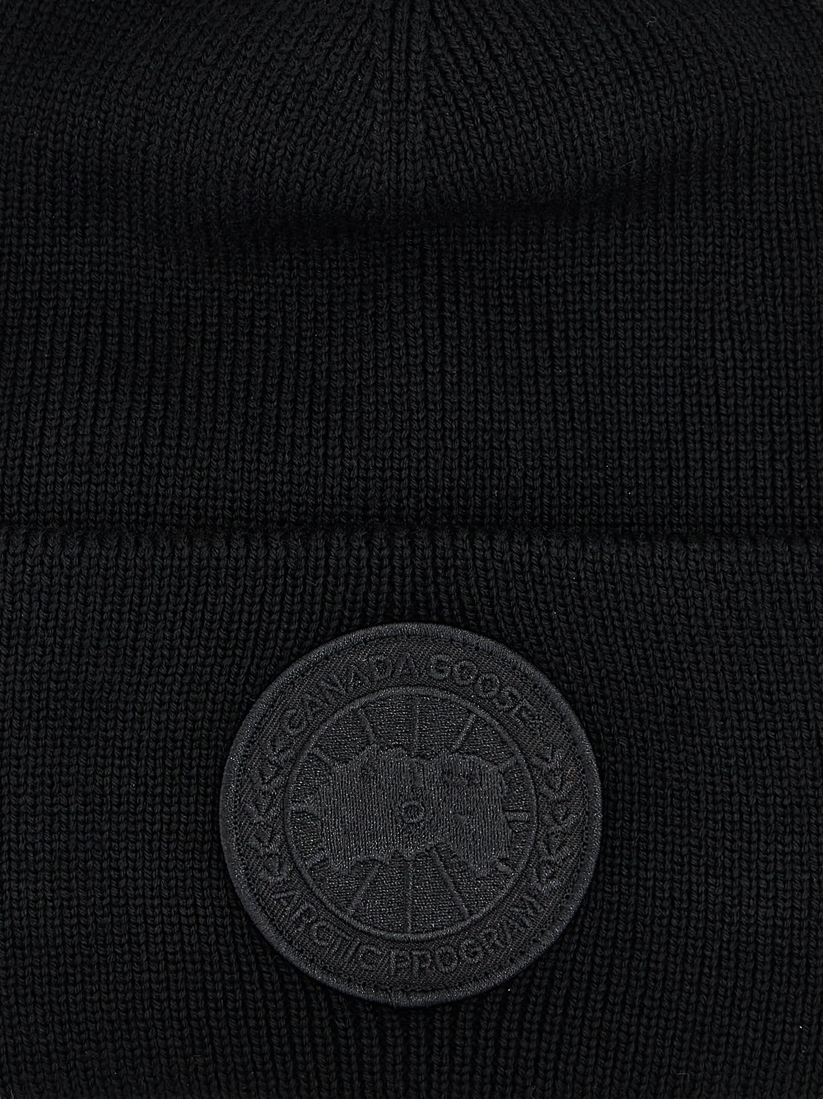 Shop Canada Goose Cg Arctic Beanie In Black