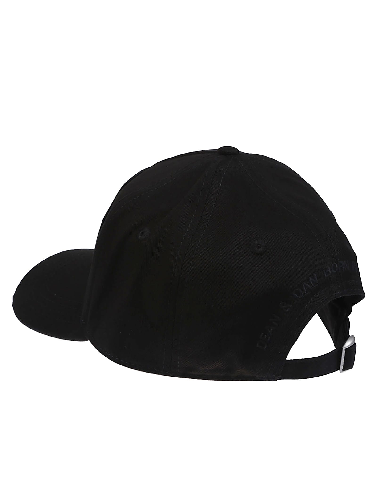 Dsquared2 Canadian Flag Patch Baseball Cap In Black