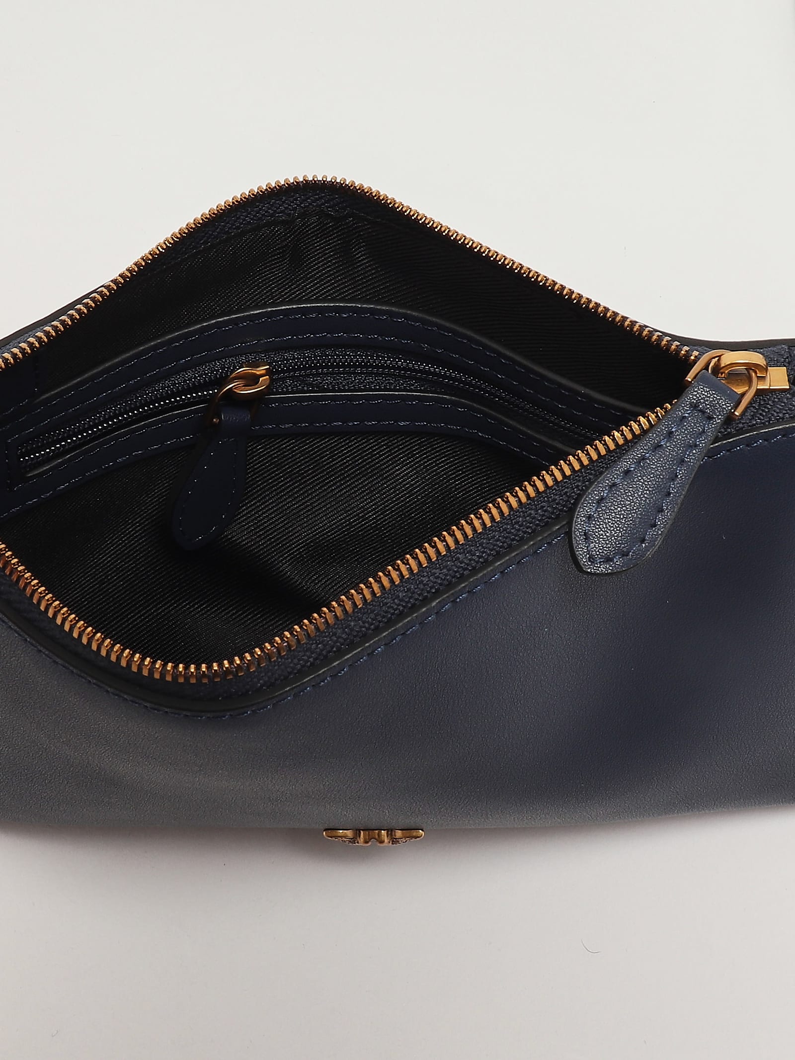 Pinko Flat Horizontal Mini Clutch In Blue