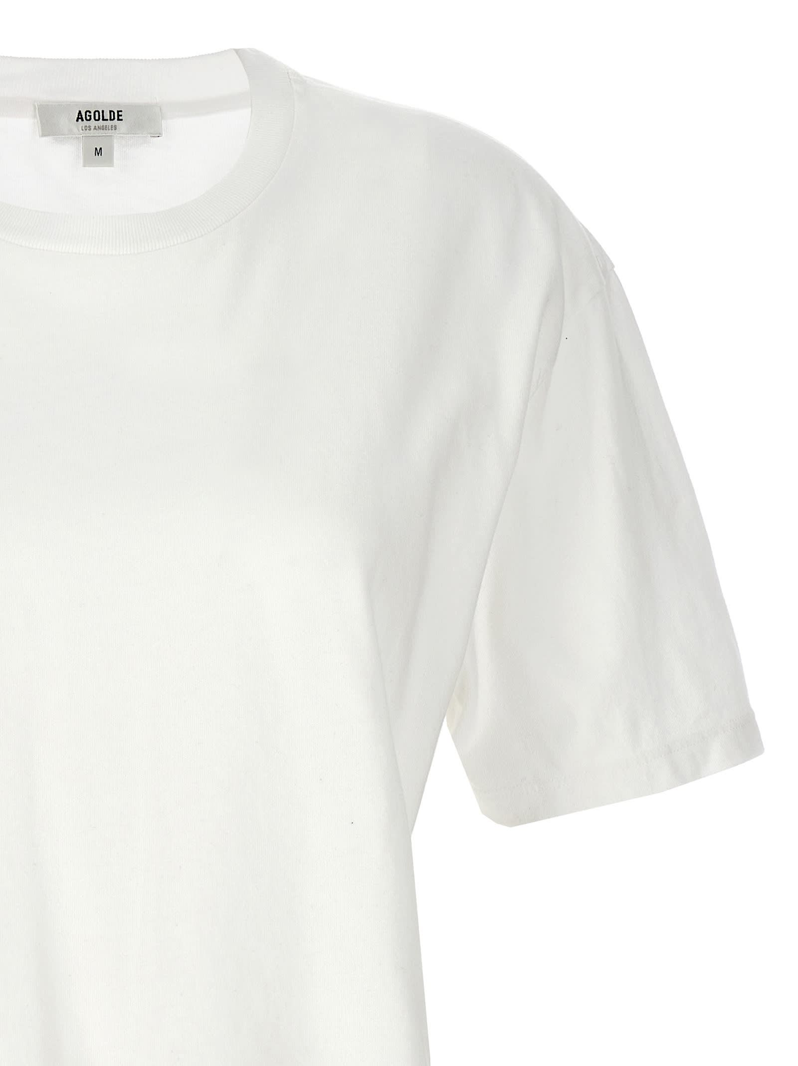 Shop Agolde Anya T-shirt In White