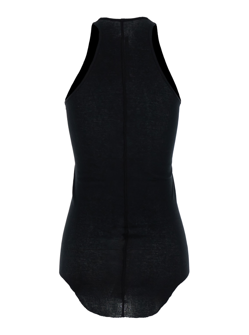 Shop Rick Owens Black Sleeveless Tank Top In Cotton Woman