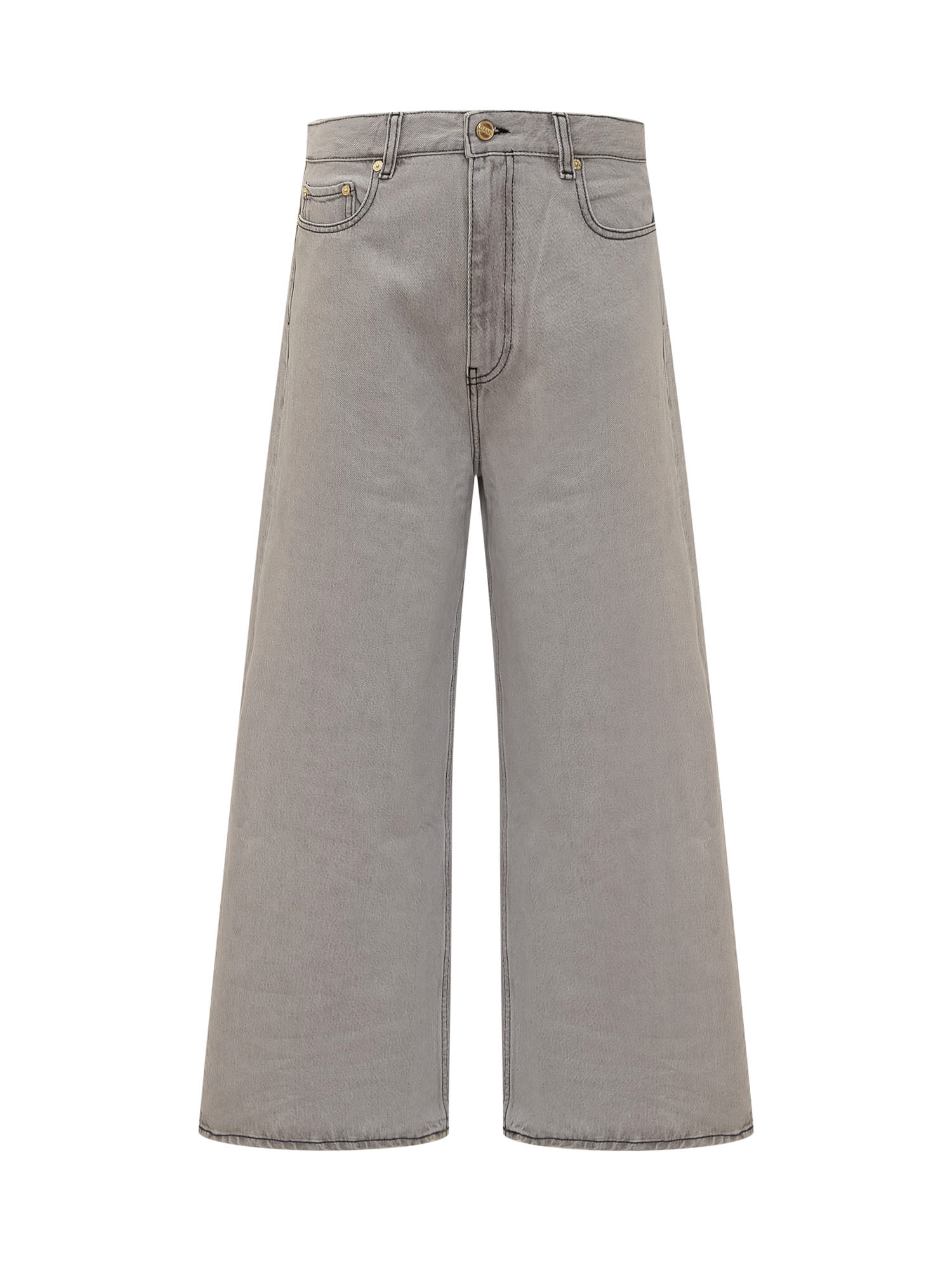 Shop Ganni Future Jeans In Gray Quill