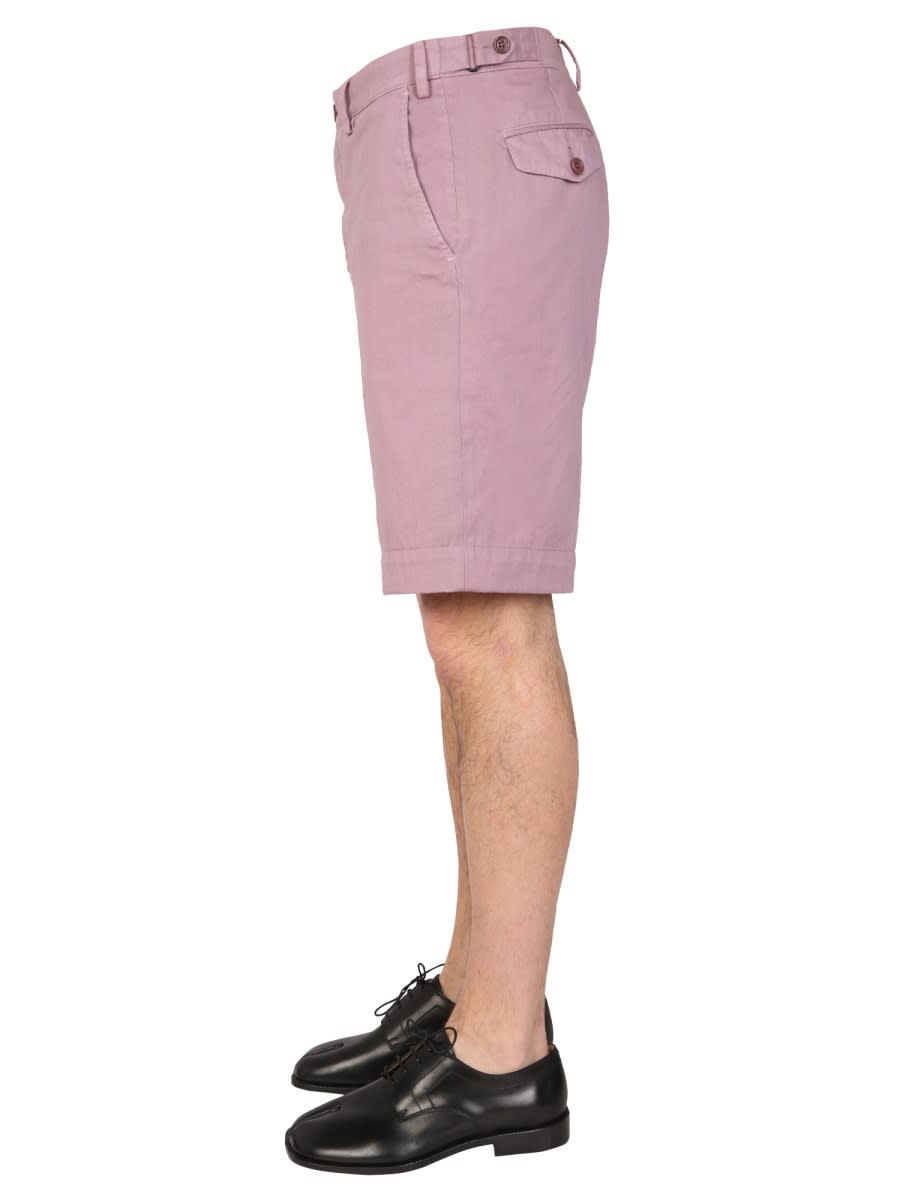Shop Dries Van Noten Regular Fit Bermuda Shorts In Pink