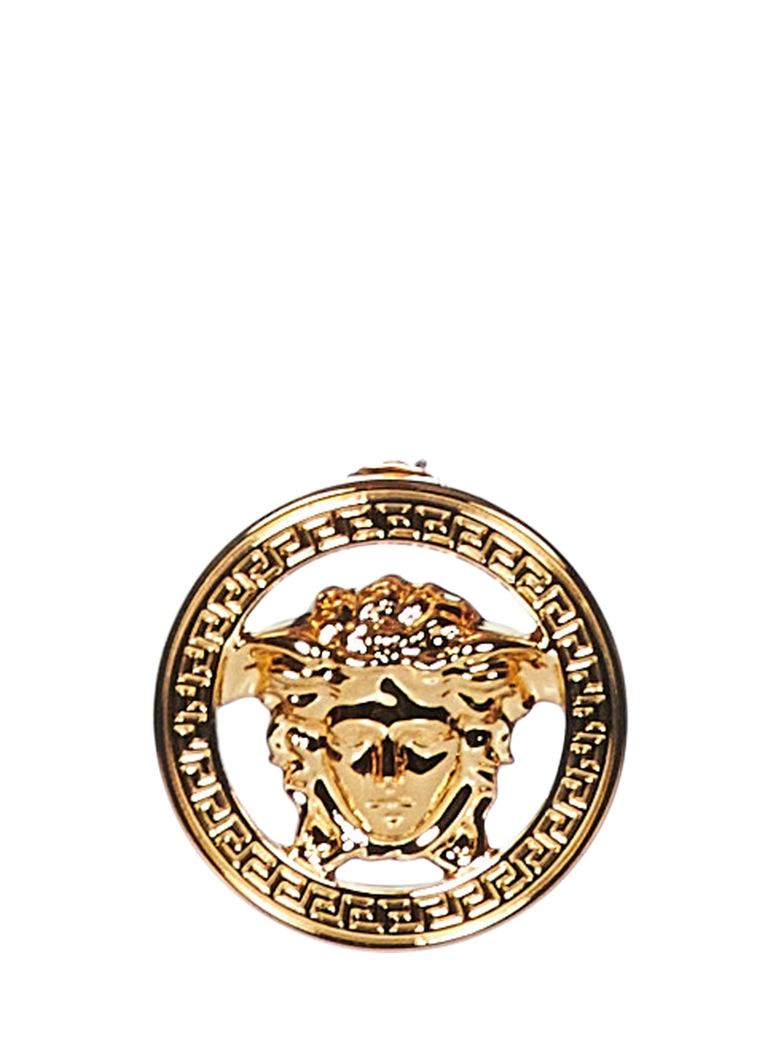 Shop Versace Medusa 95 Earrings In Golden