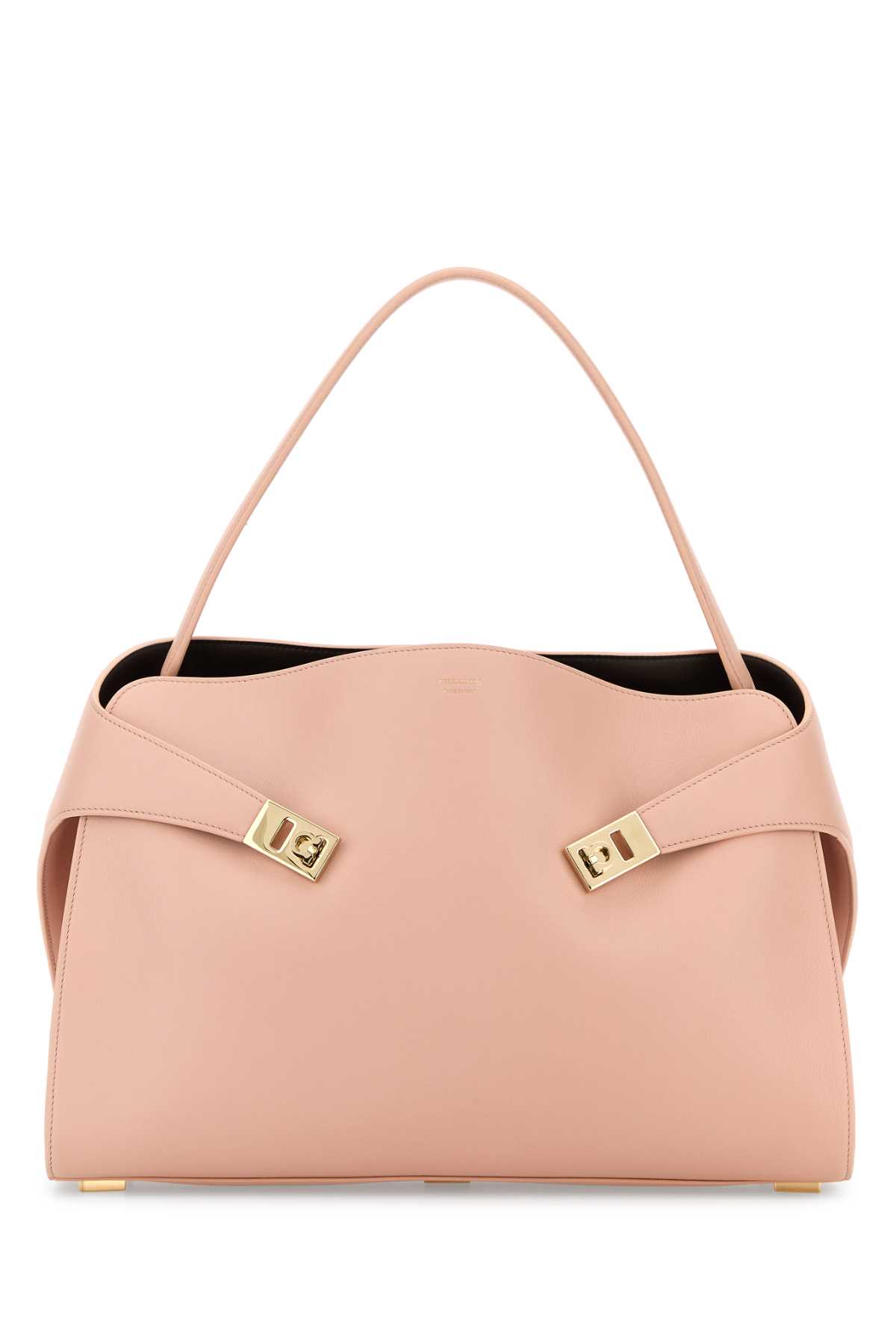 Ferragamo Pink Leather Large Hug Soft Shoulder Bag
