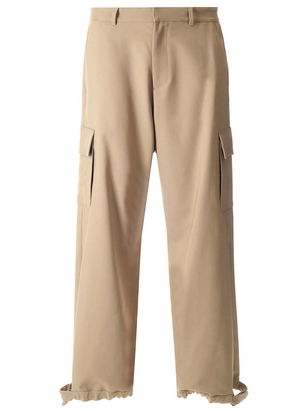 Off-white Cargo Pants With Logo In Neutral