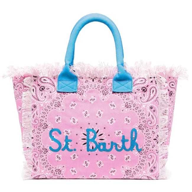MC2 Saint Barth Pink Bandanna Canvas Bag