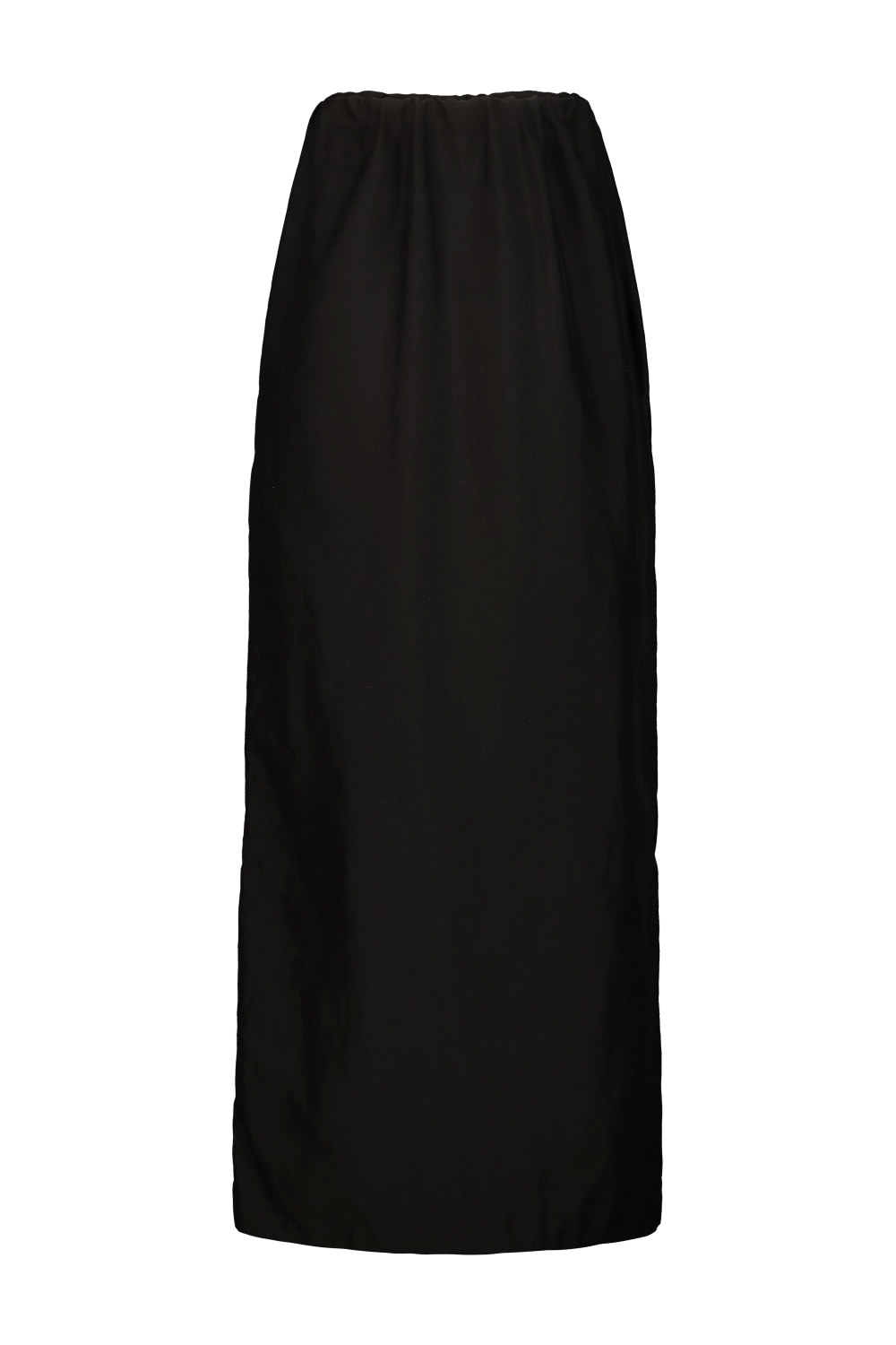 The Row Saul Cotton And Silk Long Skirt In Black