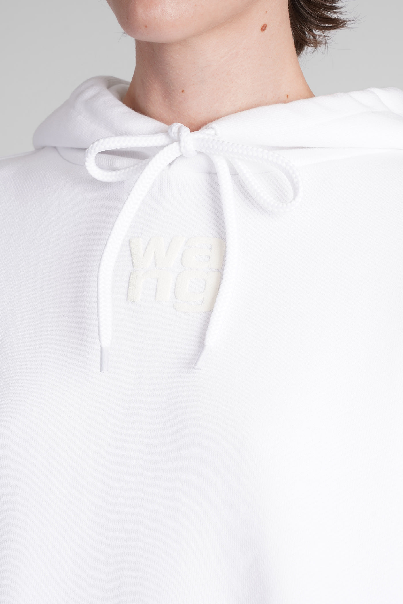 Shop Alexander Wang Sweatshirt In White Cotton