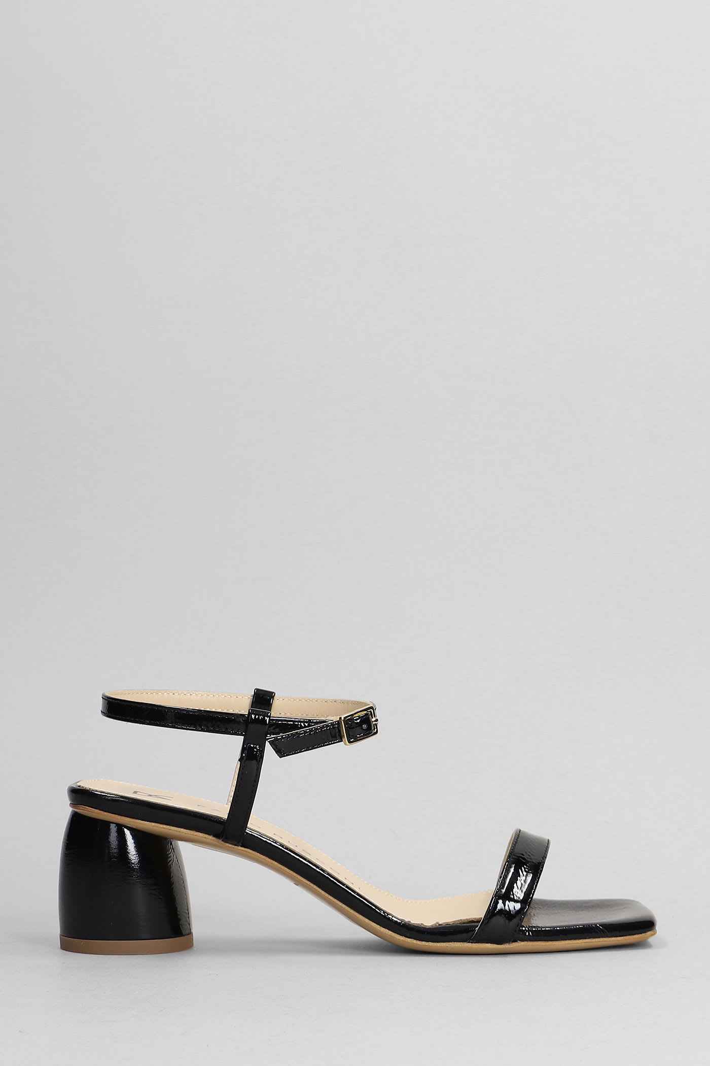 Sandals In Black Leather