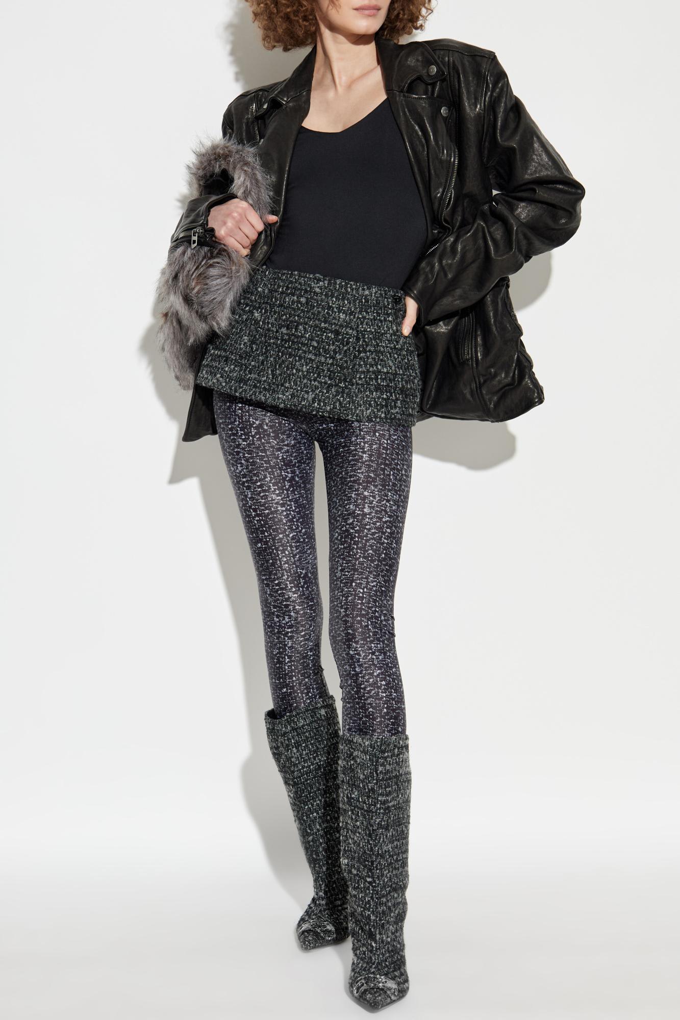 Diesel Leggings P-hour In Gray