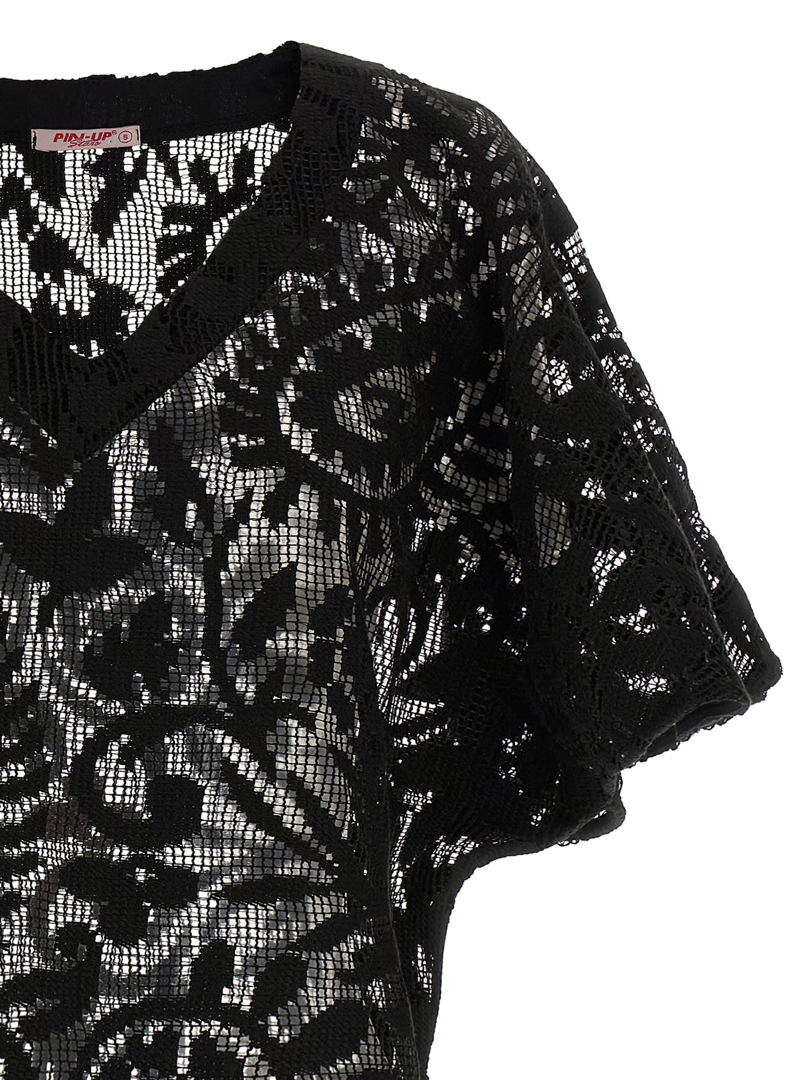 Pin Up Stars Pin-up Stars Macramé Blouse