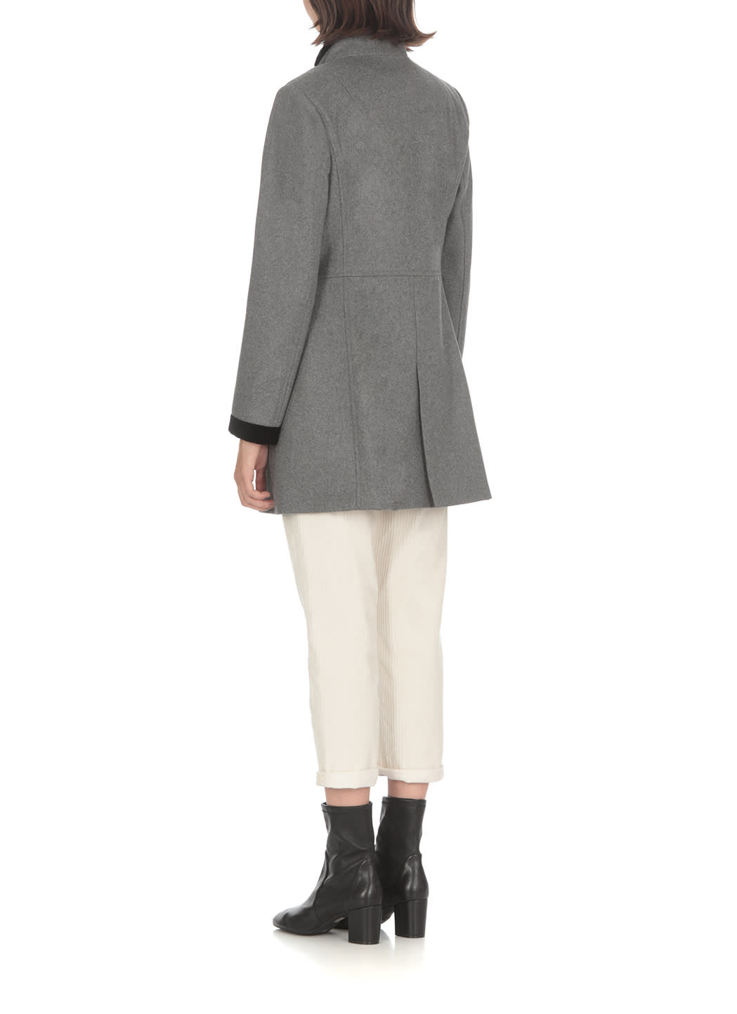 Shop Fay Wool Coat In Grey