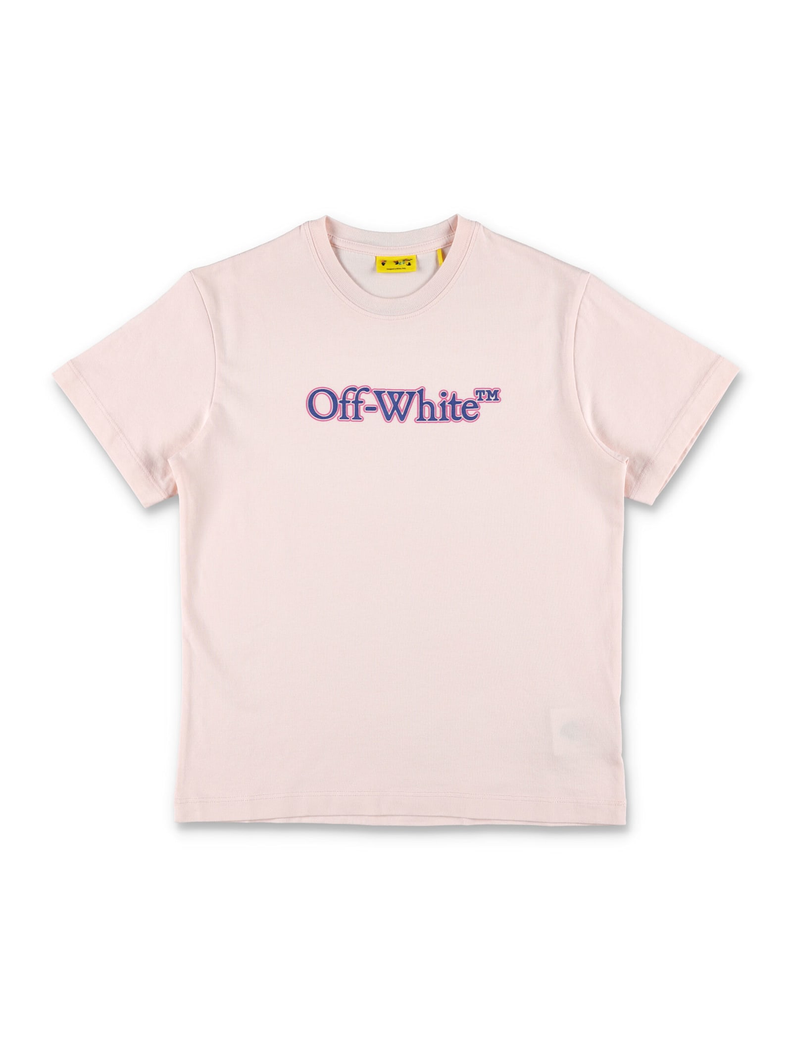 Off-white Kids Pink Logo T-shirt In Pink