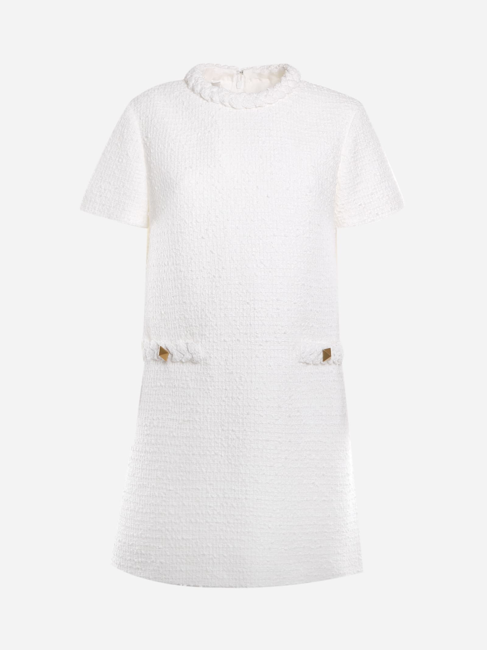 Valentino Mini Dress Made Of Cotton Tweed