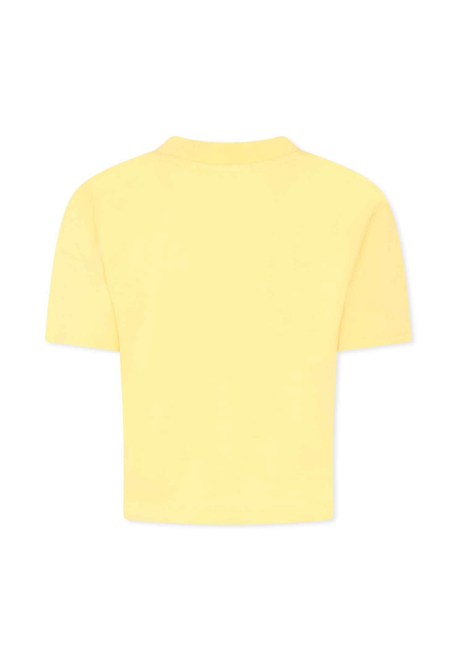 Molo Round Neck T-shirt In Yellow