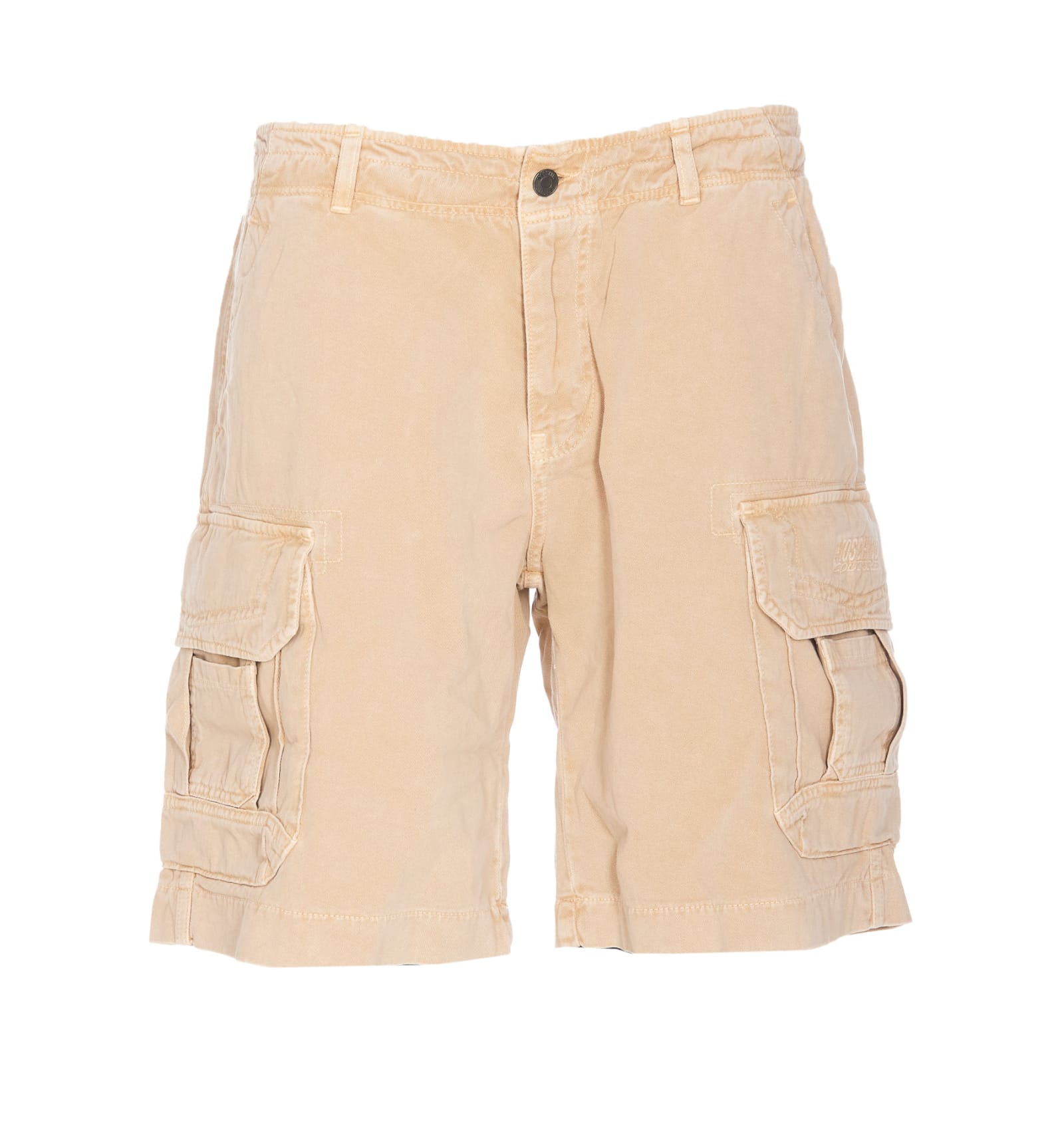 Shop Moschino Shorts In Beige