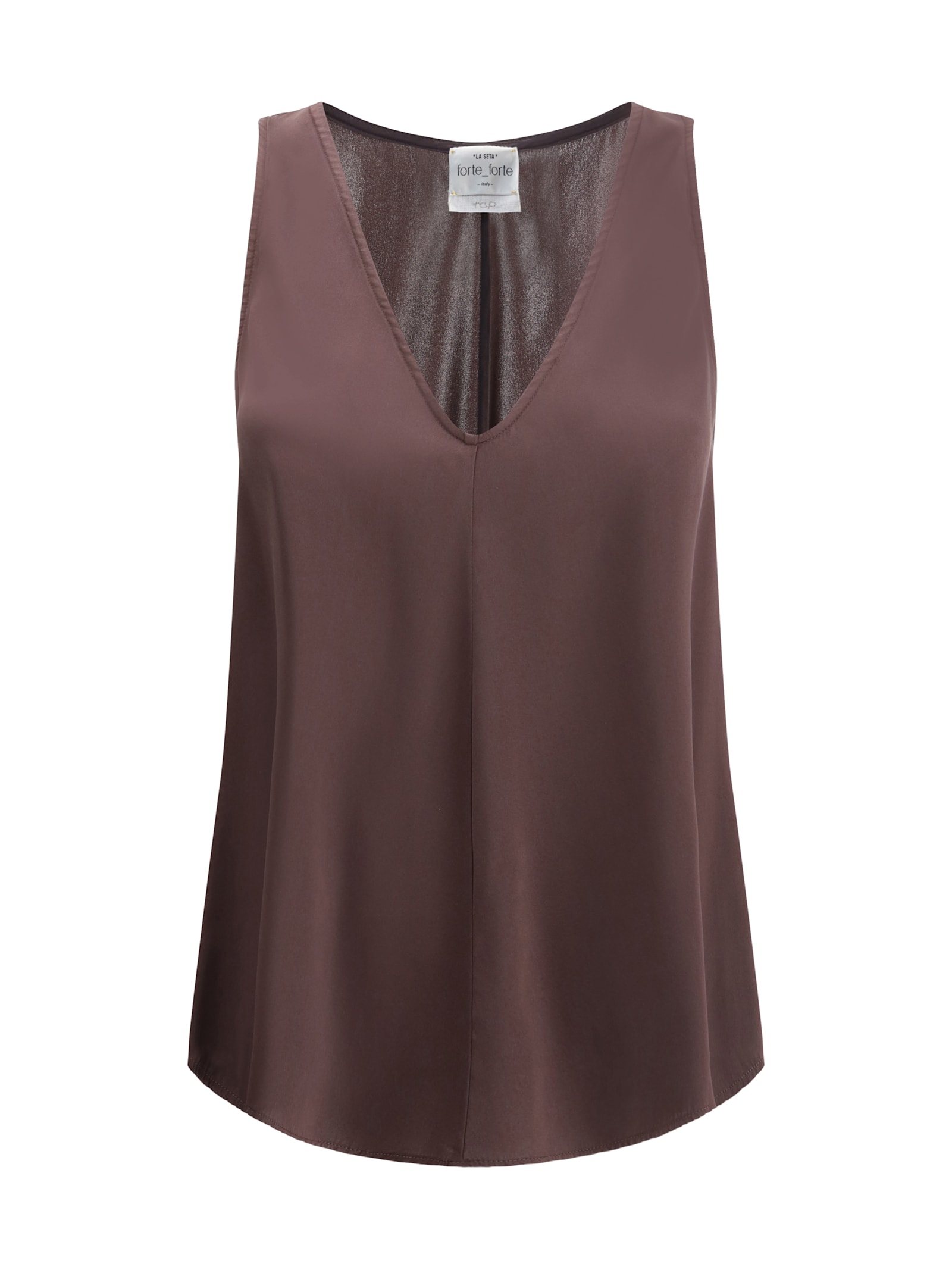 Forte_Forte Satin V-neck Top