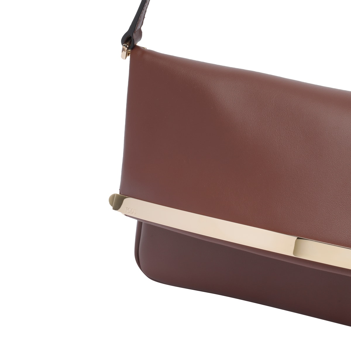 Tod's Small Leather Flap Bag In Brown