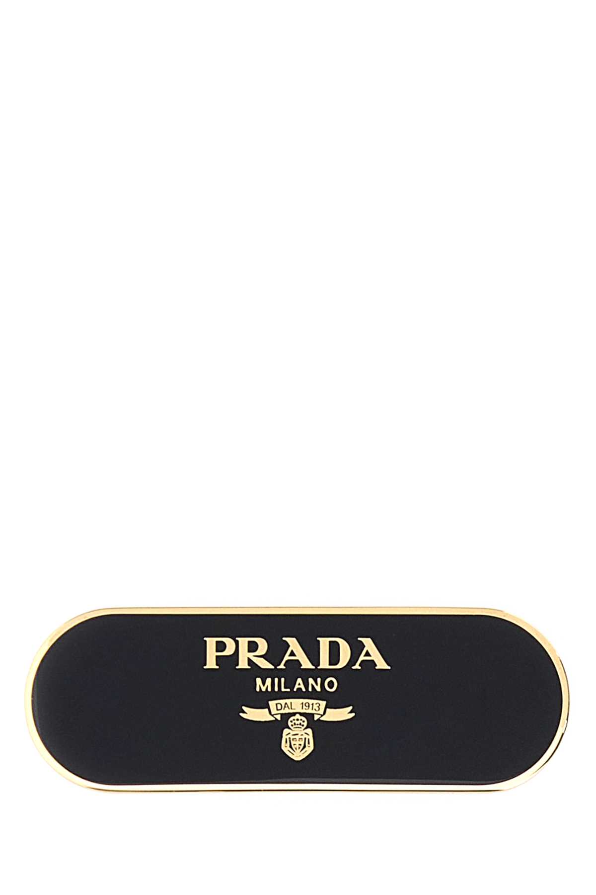 Prada Black Metal Hair Clip