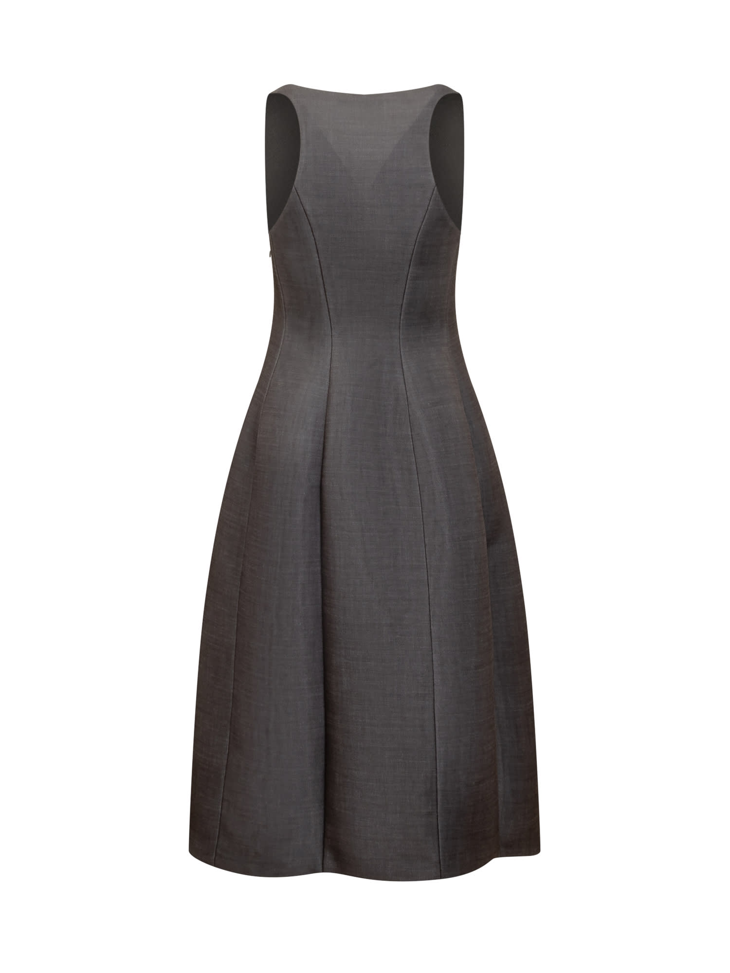 Shop Philosophy Di Lorenzo Serafini Light Scuba Dress In Grigio