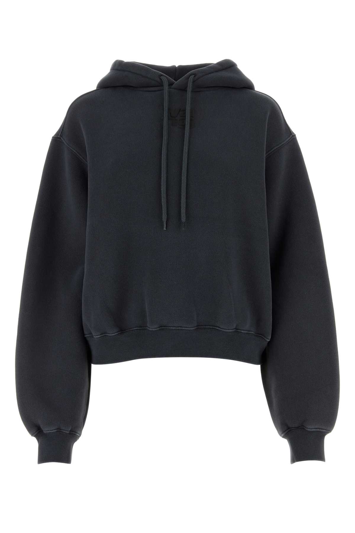 Charcoal Cotton Blend Oversize Sweatshirt