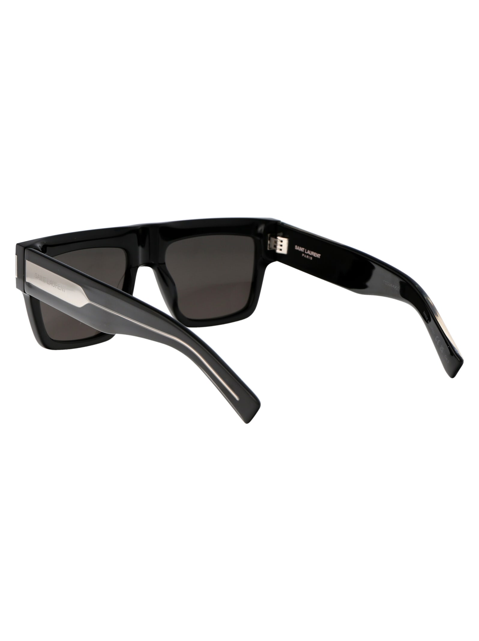 Shop Saint Laurent Sl 628 Sunglasses In 001 Black Crystal Black