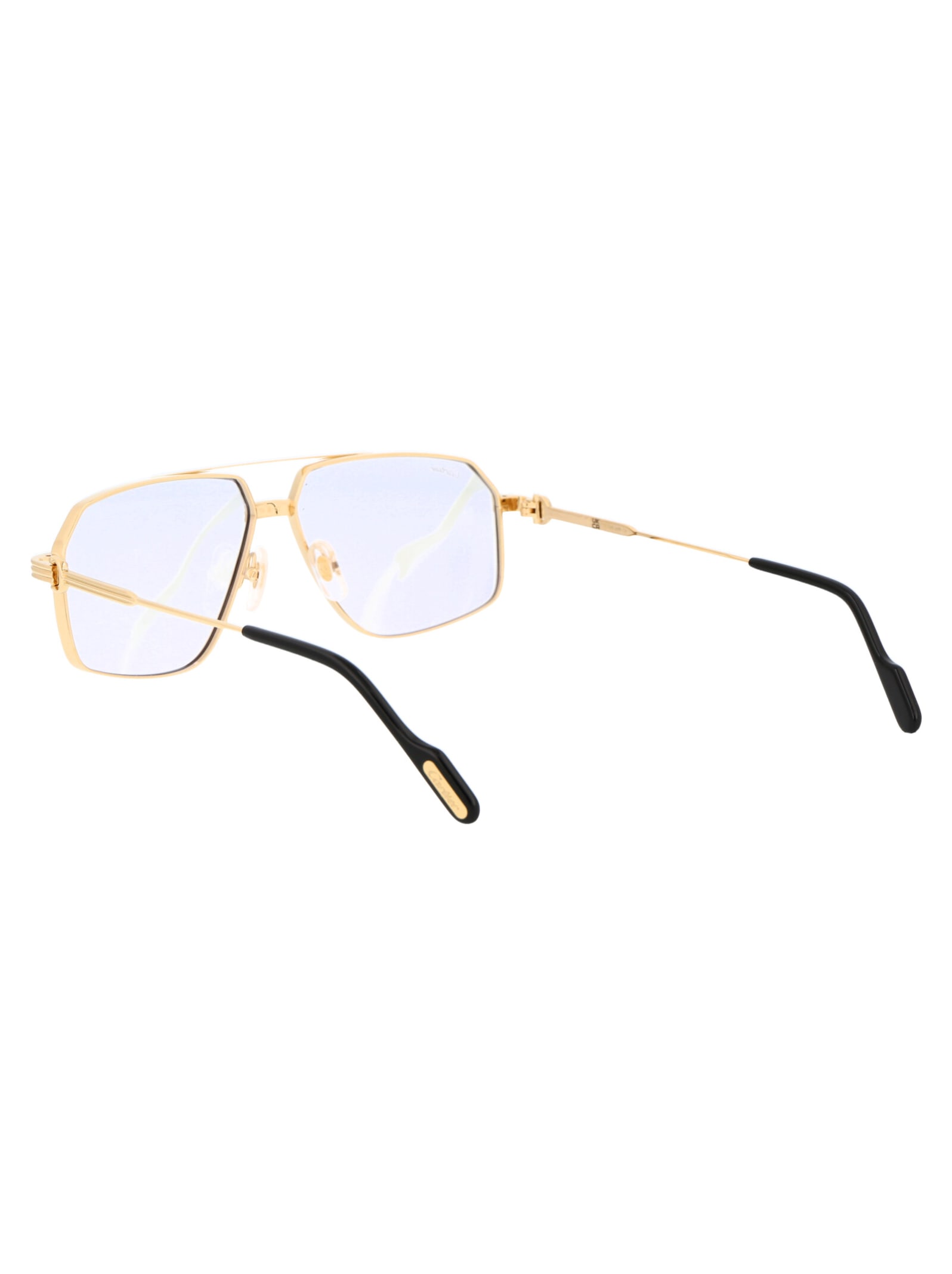 Shop Cartier Ct0270s Sunglasses In 009 Gold Gold Light Blue