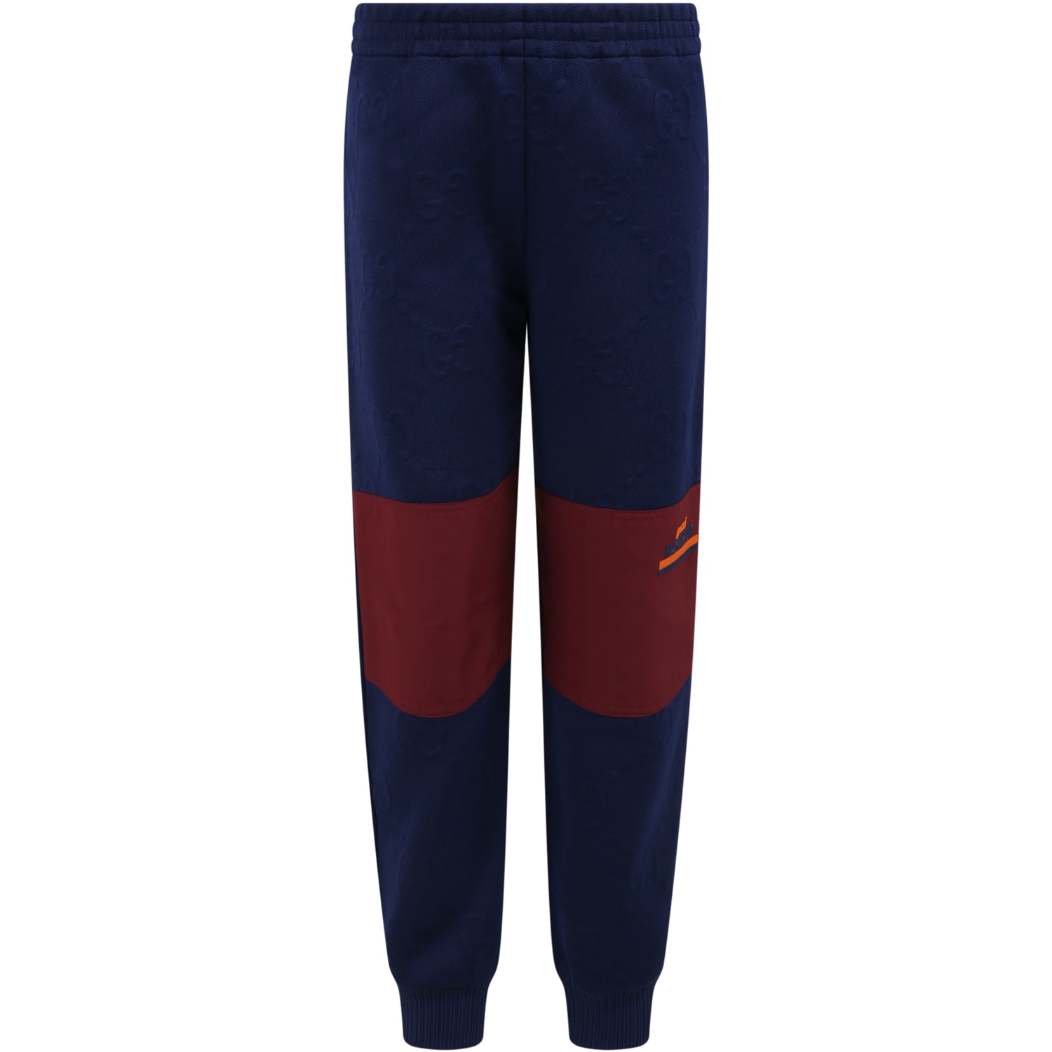 Gucci Blue Sweatpants For Boy With Logo And Iconic Gg