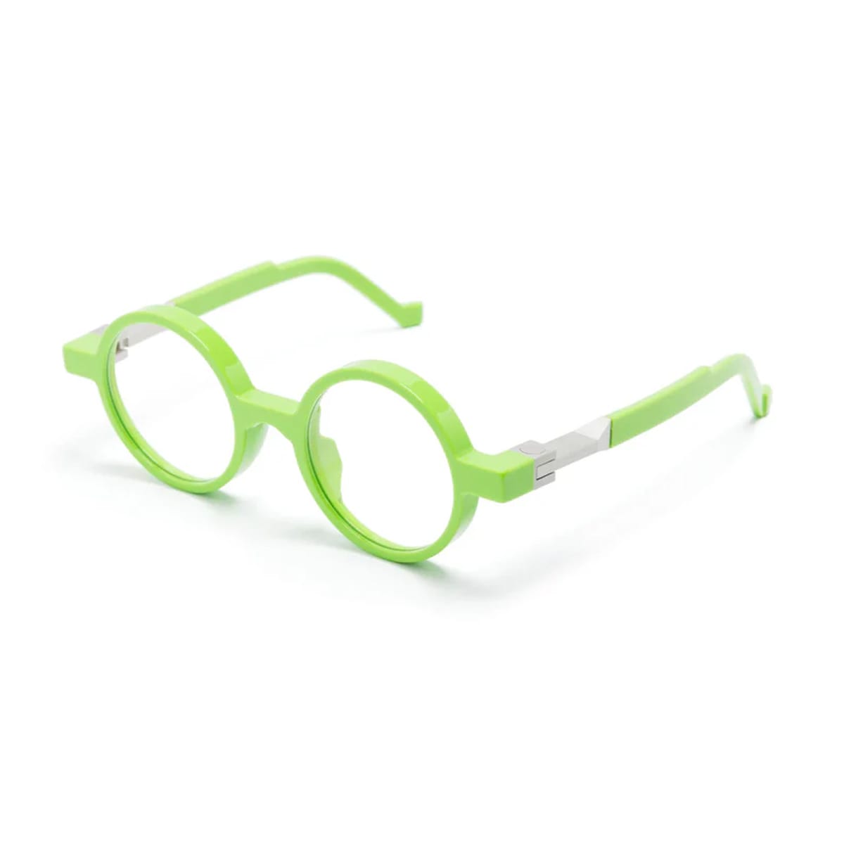 Shop Vava Wl0008 White Label Acid Green Glasses In Verde