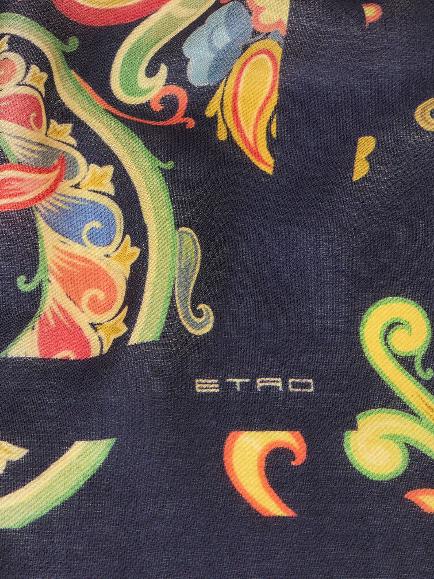 Shop Etro Scarf In Blue