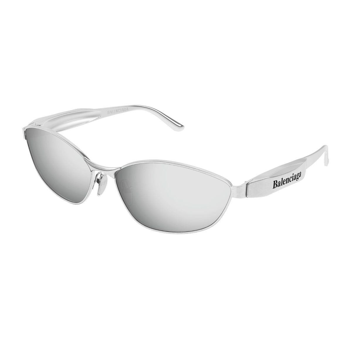 Balenciaga Bb0356s Linea Extreme 004 Silver Sunglasses