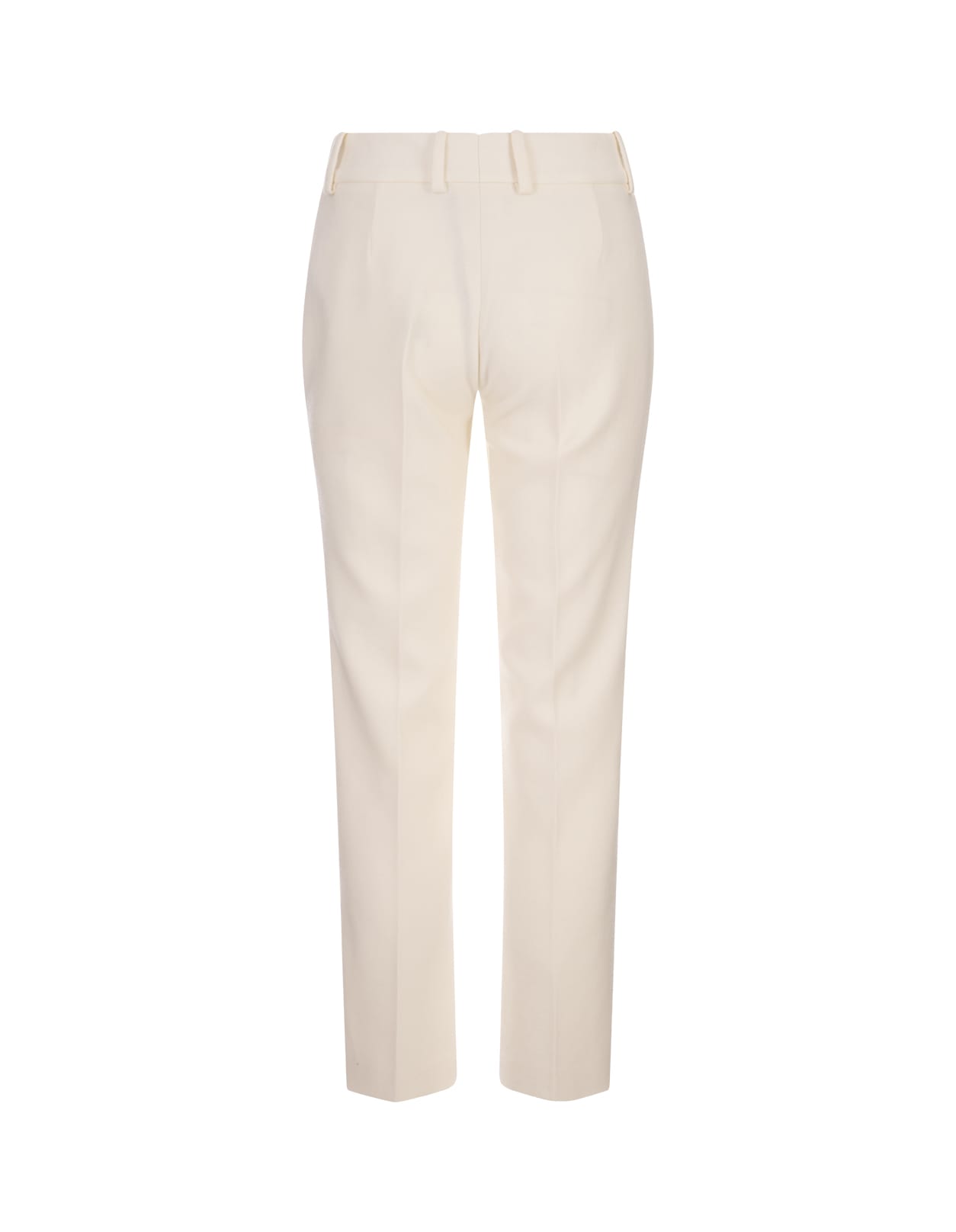 Shop Ermanno Scervino White Wool Classic Trousers