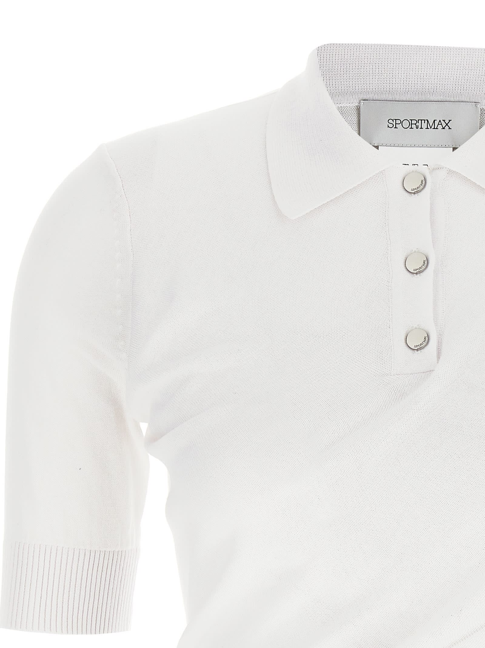 Sportmax White Shaker Top In White