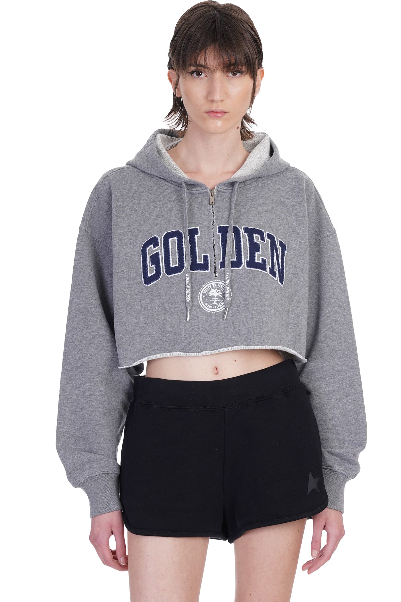 Golden Goose Sweatshirt In Grey Cotton