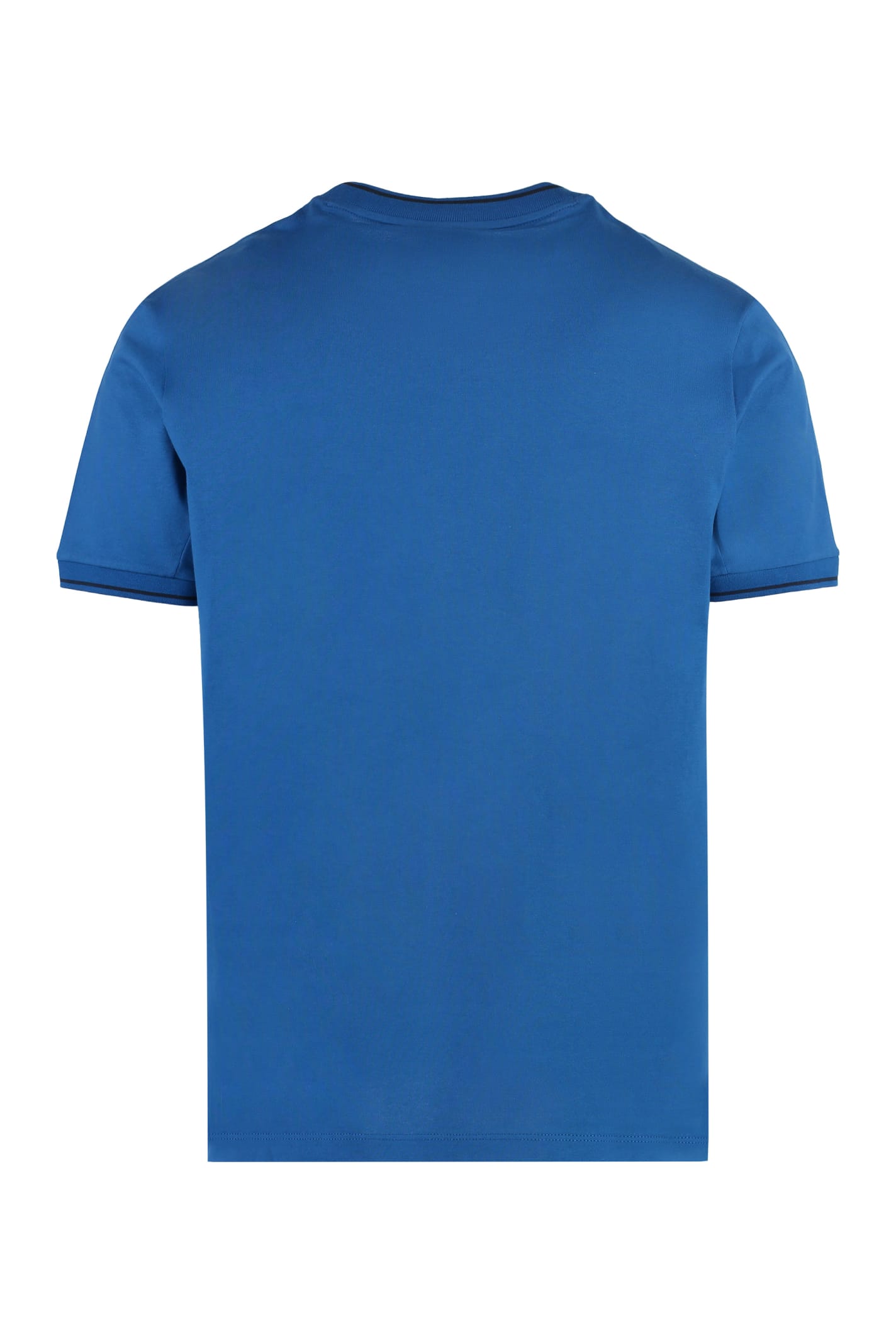 Shop Paul&amp;shark Logo Cotton T-shirt In Blue