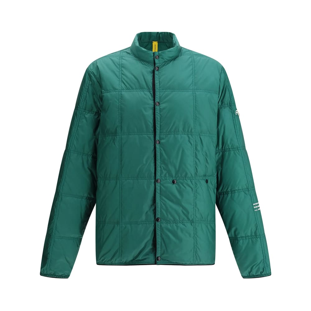 Moncler Genius Men Jayel Jacket Recycled Matt Longue Saison With Quilting Fragment In Green