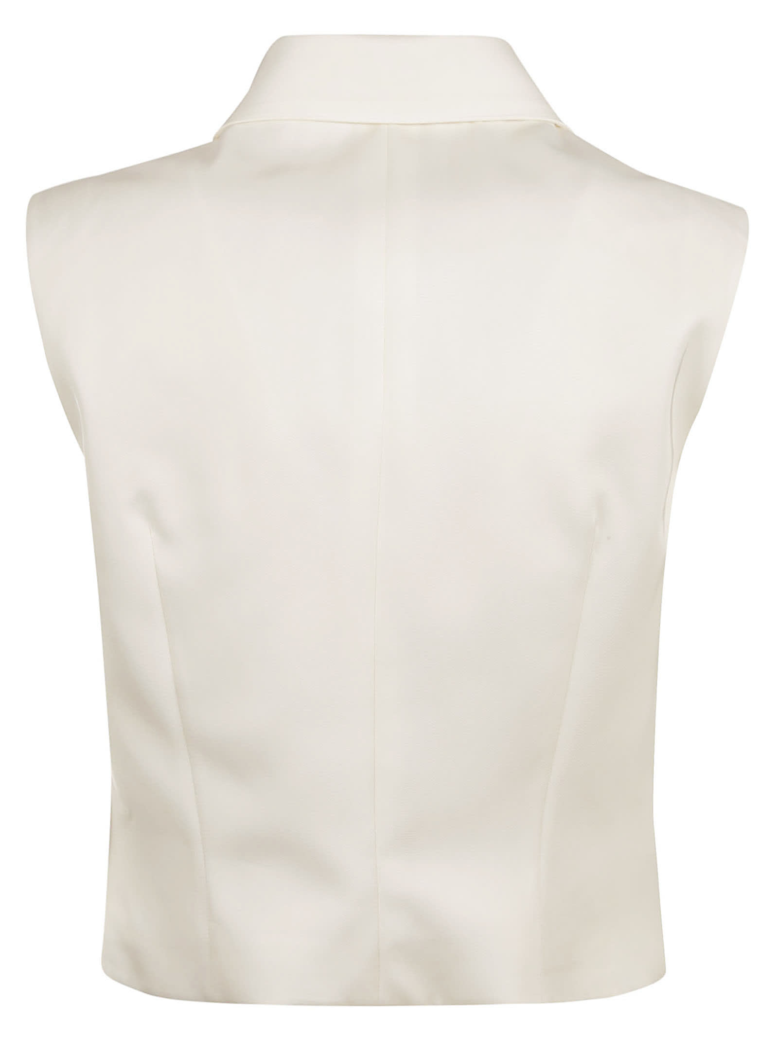 Shop Alexander Mcqueen Two-button Vest In Ivory