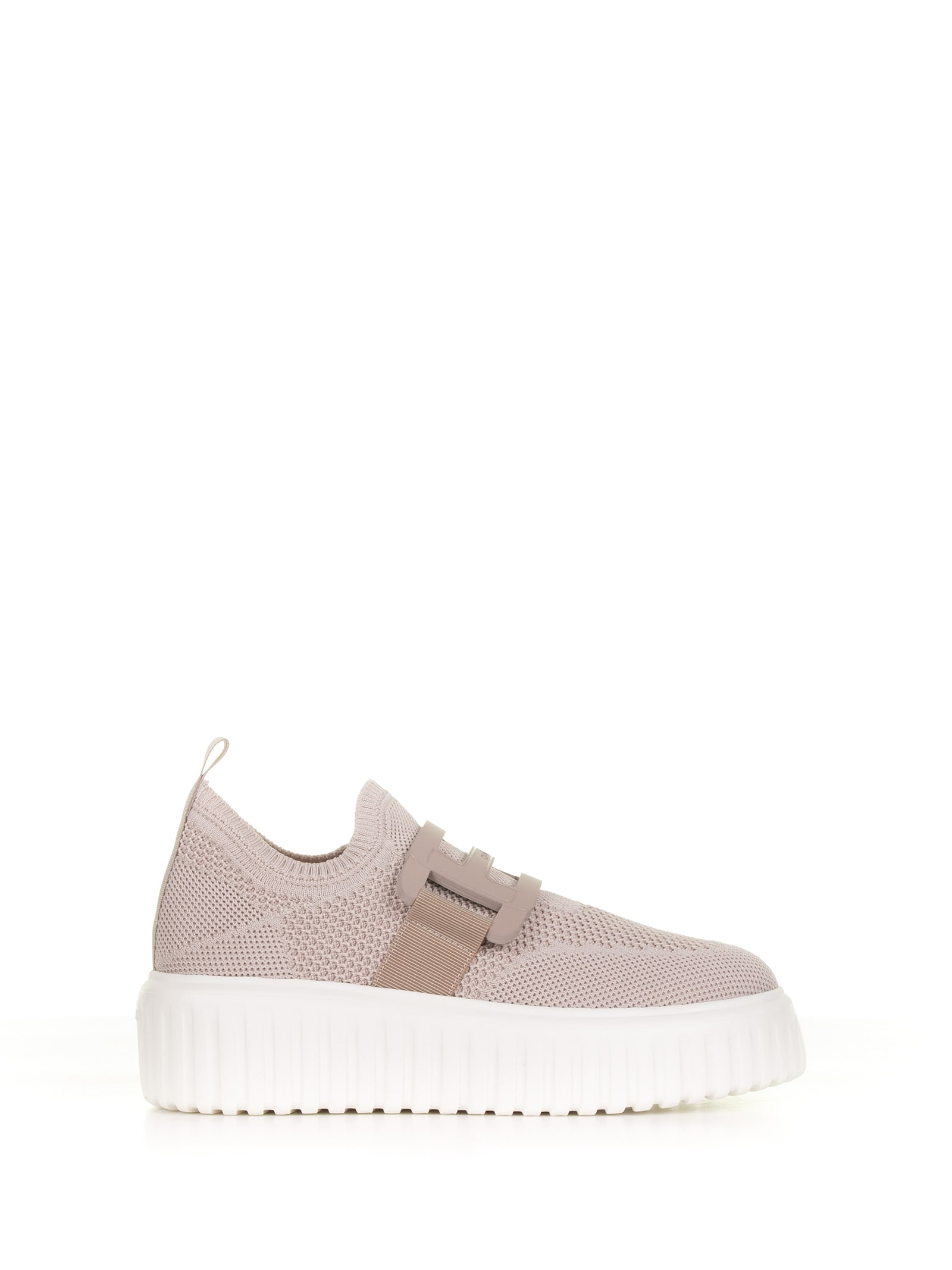 Hogan Beige Fabric Sneakers In Zenzero