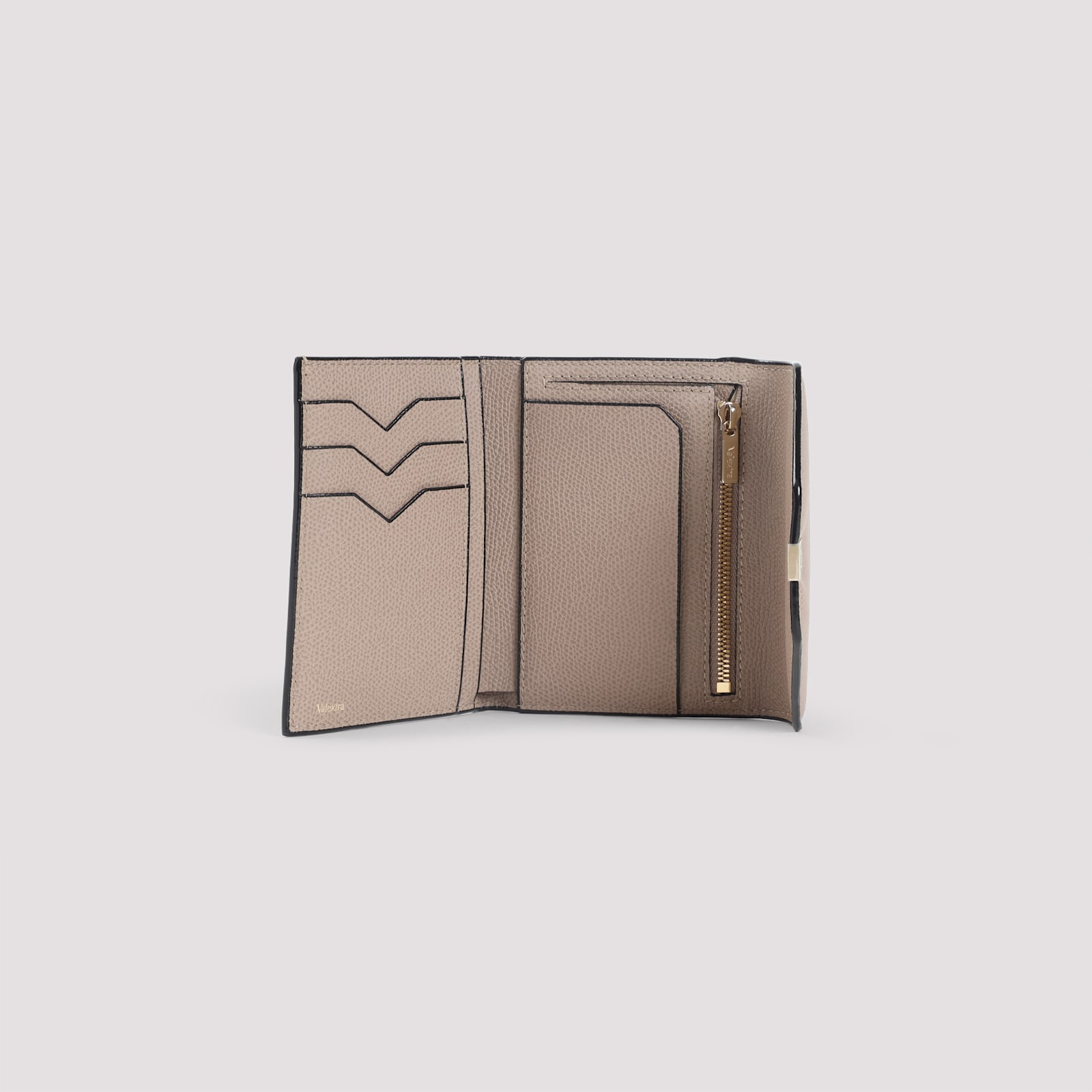 Valextra Iside Wallet In Neutral