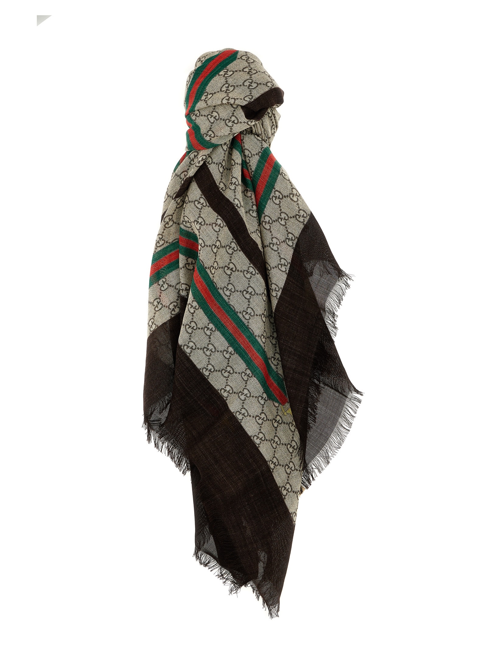 Gucci Gg Shawl In Brown