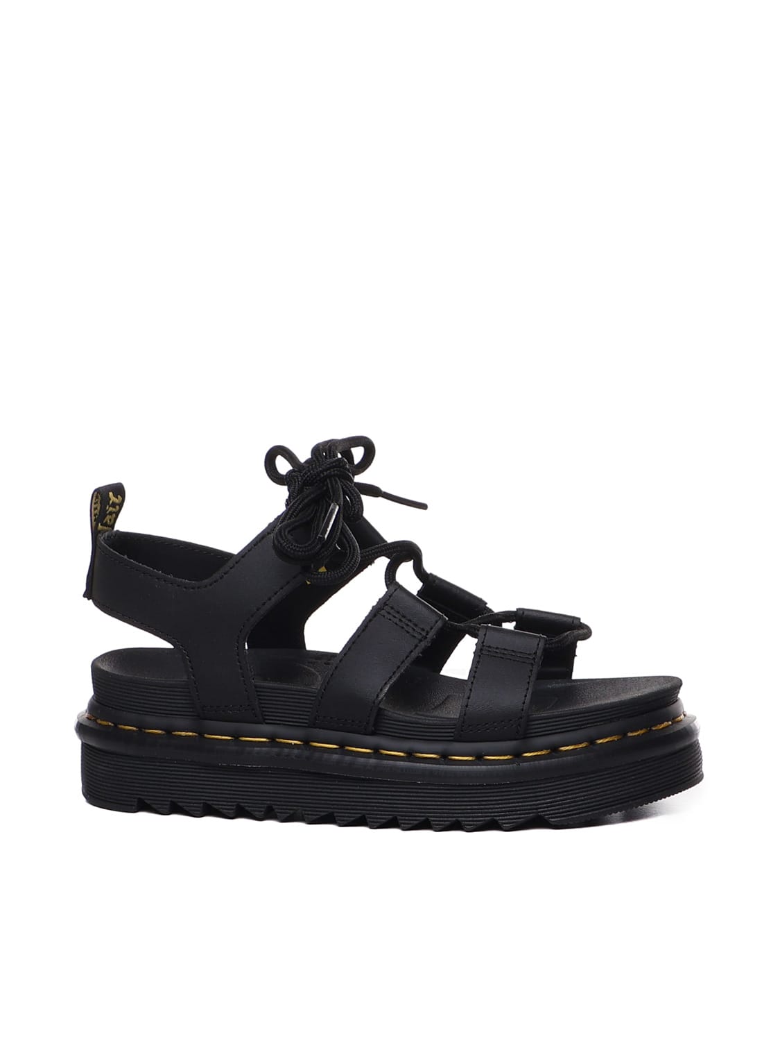 Shop Dr. Martens' Gladiator Sandals Nartilla In Black Hydro
