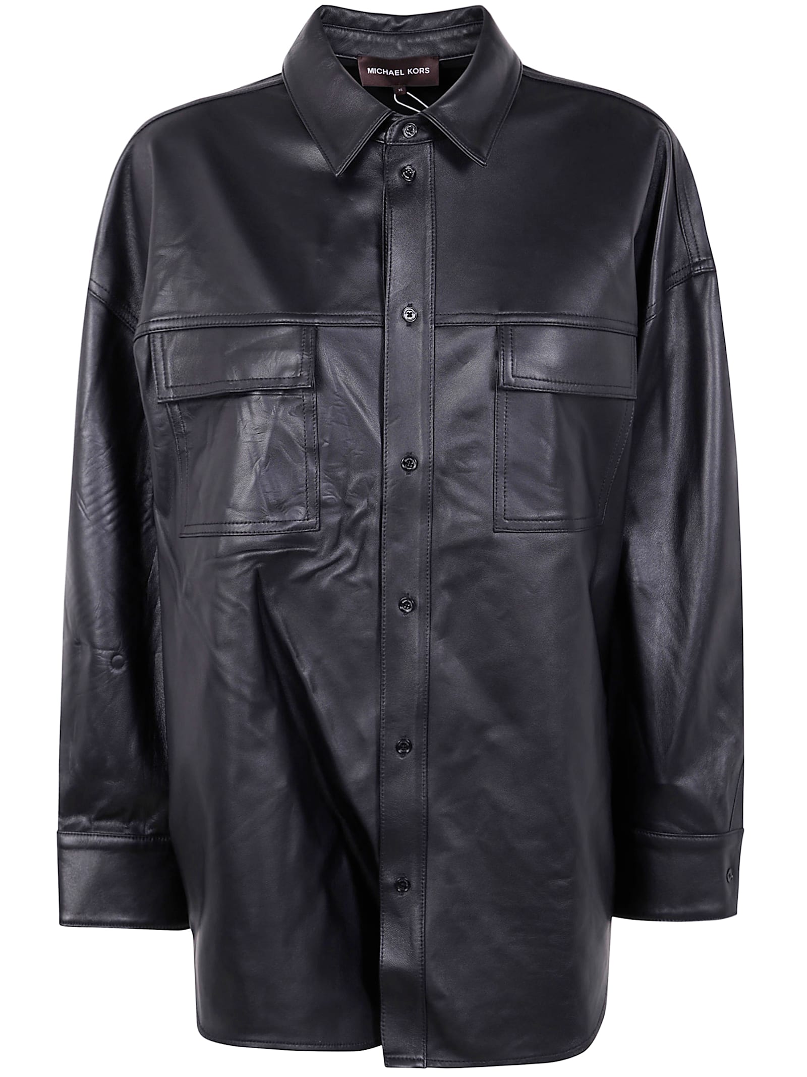 Unisex Oversized Leather Shirt