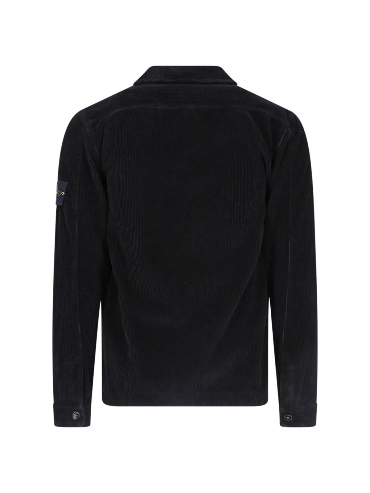 Shop Stone Island Shirt Jacket In Black