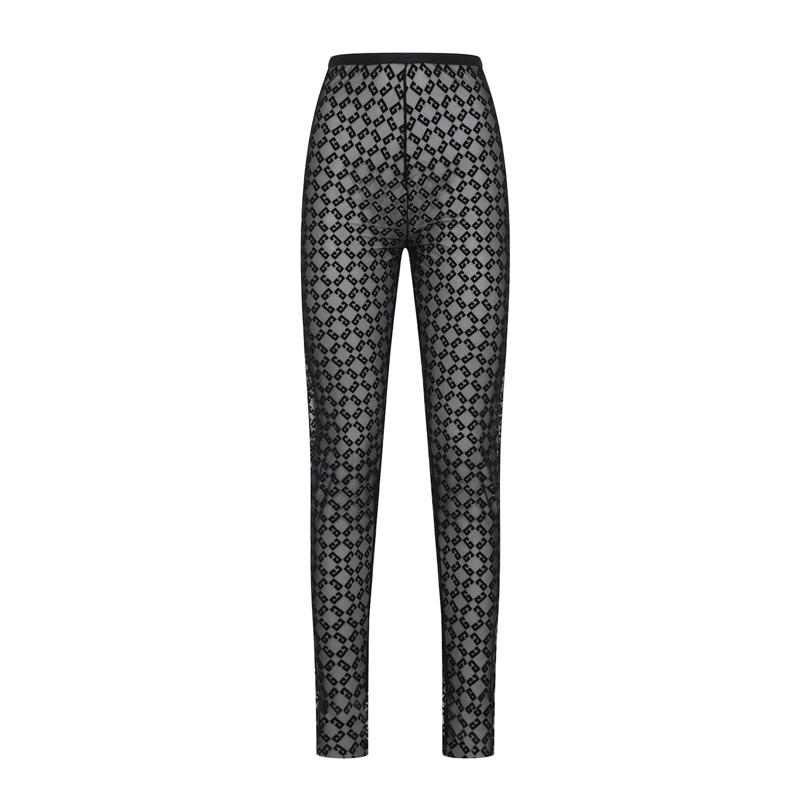 Givenchy Fitted Leggings With Distinctive Pattern And High Waistband In Black