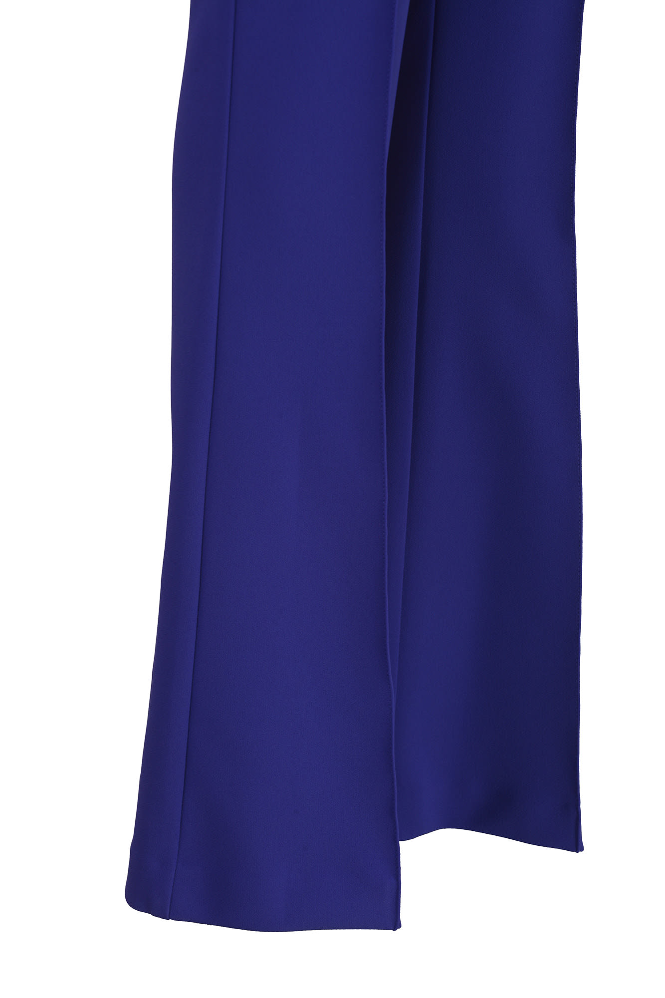 Shop Elisabetta Franchi Flared Trousers In Blu