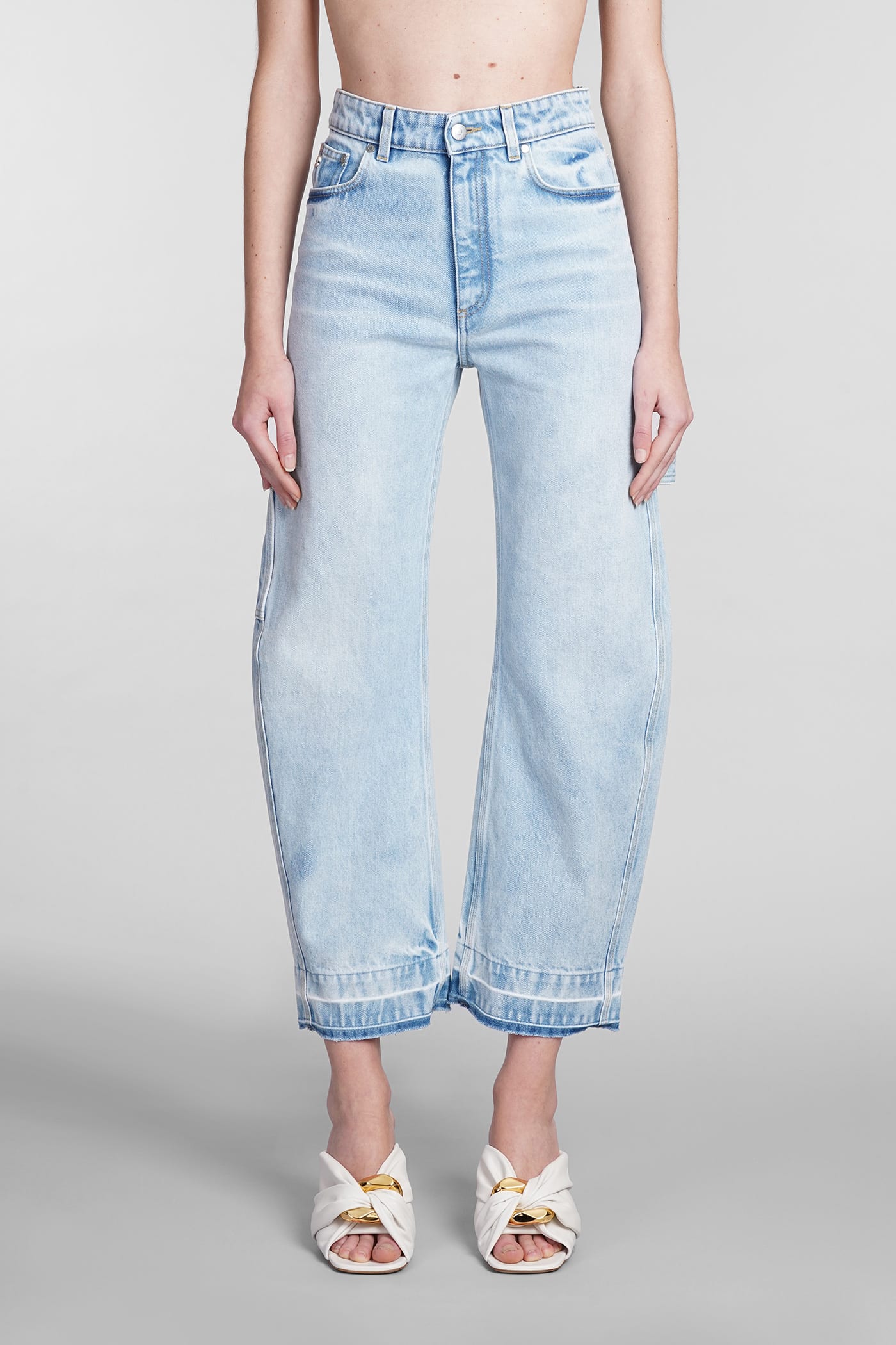 Shop Stella Mccartney Jeans In Blue Cotton